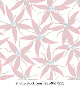 Pastels Floral seamless pattern design for fashion textiles, graphics, backgrounds and crafts