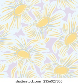 Pastels Floral seamless pattern design for fashion textiles, graphics, backgrounds and crafts