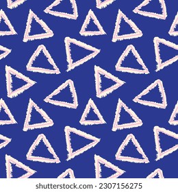Pastels Geometric triangles seamless pattern design for fashion textiles and graphics