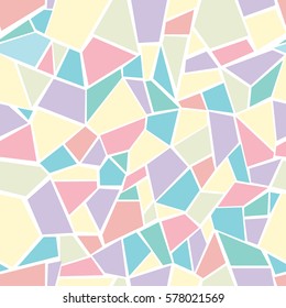 Pastels geometrical seamless vector pattern
