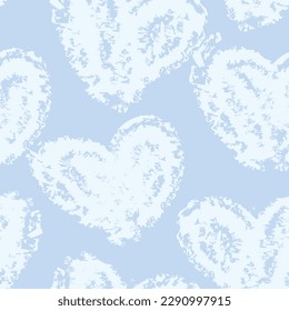 Pastels Heart shape seamless pattern design for fashion textiles, graphics and crafts