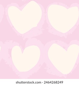 Pastels Heart shape seamless pattern design for fashion textiles, graphics and crafts