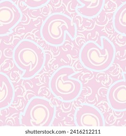 Pastels Paisley abstract seamless pattern design for fashion textiles, graphics, backgrounds and crafts