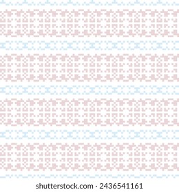 Diseño de patrón de isla justa de copo de nieve pastel de nieve para textiles de moda, prendas de punto y gráficos