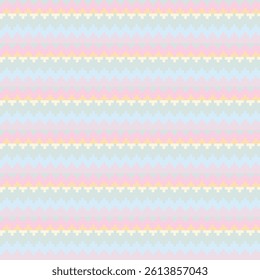 Pastels Textured fair isle seamless pattern design for knitwear, fashion textile, graphics