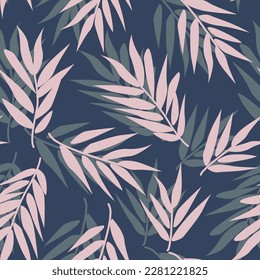 Pastels Tropical Leaf Seamless Pattern Design - Pastels Tropical Leaf seamless pattern design for fashion textiles, graphics and crafts