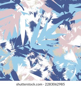 Pastels Tropical Leaf diseño de patrones sin fisuras para textiles de moda, gráficos y artesanías