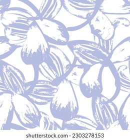 Pastels Tropical Leaf seamless pattern design for fashion textiles, graphics and crafts