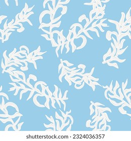 Pastels Tropical Leaf seamless pattern design for fashion textiles, graphics and crafts