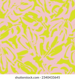 Pastels Tropical Leaf diseño de patrones sin fisuras para textiles de moda, gráficos y artesanías