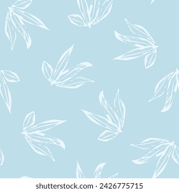 Pastels Tropical Leaf seamless pattern design for fashion textiles, graphics and crafts