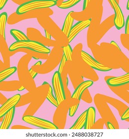 Pastels Tropical Leaf seamless pattern design for fashion textiles, graphics and crafts