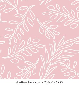 Pastels Tropical Leaf seamless pattern design for fashion textiles, graphics and crafts