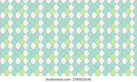 Pasteltoned fish scale pattern.  Perfect for textile design, website backgrounds, or whimsical branding.  Evokes serenity, nature, and playful elegance.