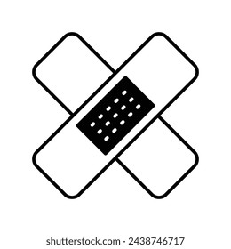 Paster icon vector strock illustration