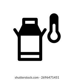 Pasteurization. Outlined stroke vector icon with black-filled details.
