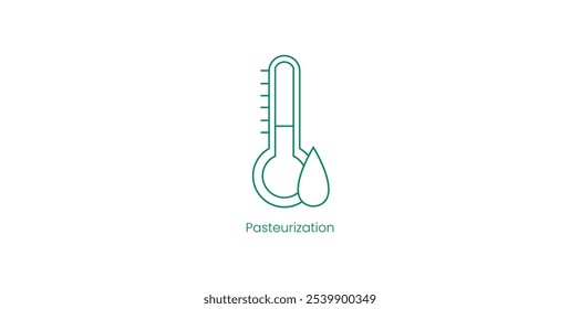 Pasteurization Vector Icon for Food Safety and Quality Control