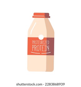 Pasteurized Protein Bottle With Bold Labeling, Nutritional Product Packaged with Secure, Leak-proof Cap
