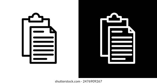 Pastevector icon set on white background.
