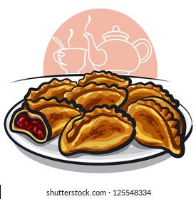 pasties with berries