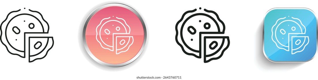 pastilla icon. Thin Linear, Regular and Button Style Design Isolated On White Background