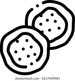 pastilla icon. Thin Linear Style Design Isolated On White Background