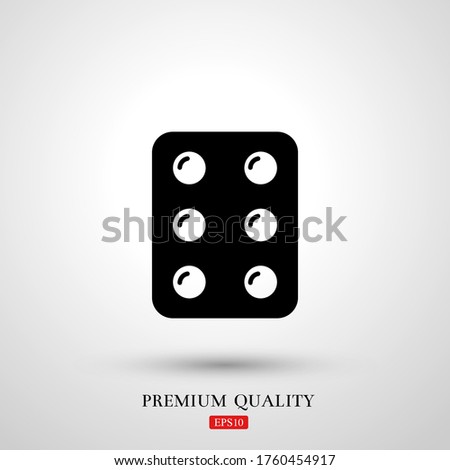 Pastilles, remedy, tablets Icon. Vector illustration EPS 10.