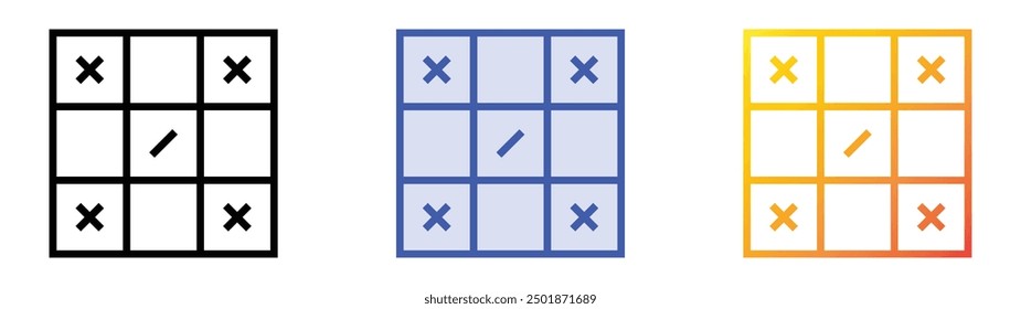 pastime icon. Linear, Blue Fill and Gradient Style Design Isolated On White Background
