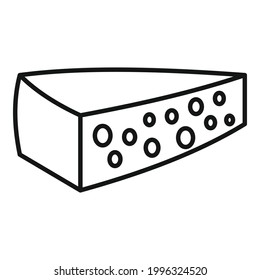 Icono de Pastitsio. Icono de vector Pastitsio de contorno para diseño web aislado en fondo blanco