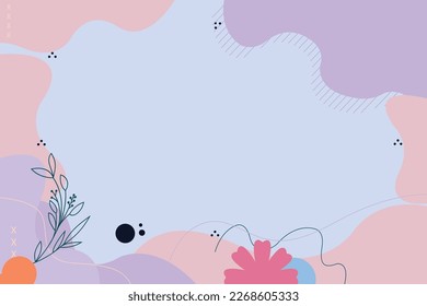 Pastle Color Shape Background vector