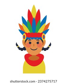 pasto narino carnival character isolated