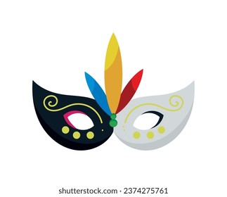 pasto narino carnival mask isolated