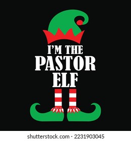 Soy el pastor Elf Funny que coincide con la familia Elf Navidad