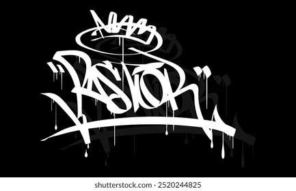 PASTOR graffiti tag style design