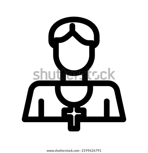 pastor icon or logo\
isolated sign symbol vector illustration - high quality black style\
vector icons\
