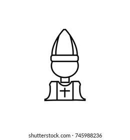 pastor icon outline