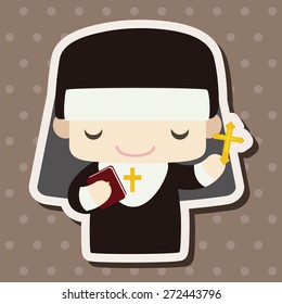 pastor and nun theme elements
