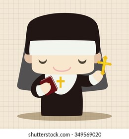 pastor and nun theme elements