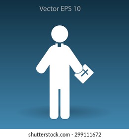 Pastor vector icon