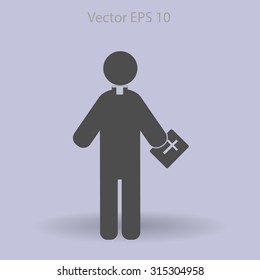 Pastor vector icon