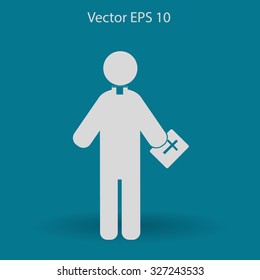 Pastor vector icon