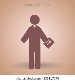 Pastor vector icon