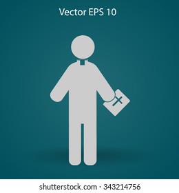 Pastor vector icon