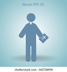 Pastor vector icon