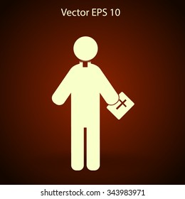 Pastor vector icon