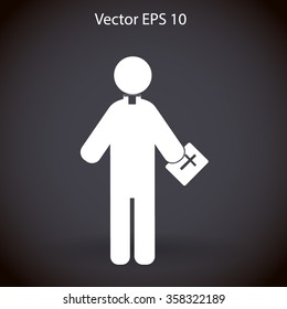 Pastor vector icon