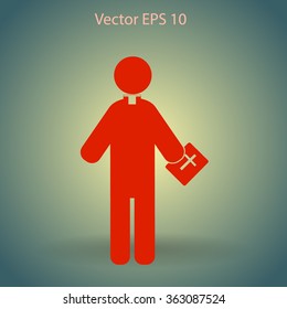 Pastor vector icon
