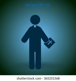 Pastor vector icon