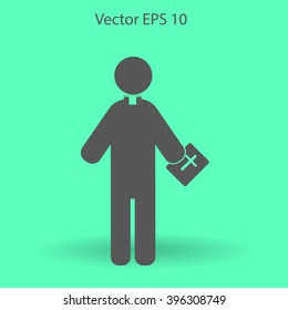 Pastor vector icon