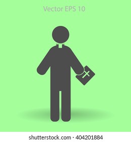 Pastor vector icon